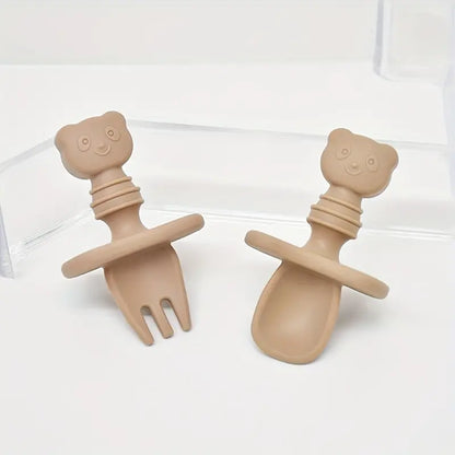 Couverts en silicone - Petit panda