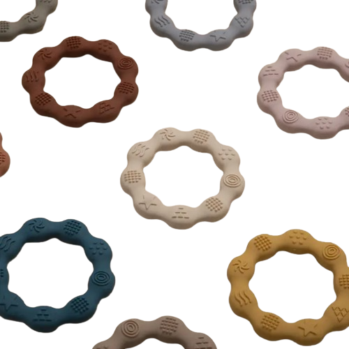 Anneaux de dentition en silicone