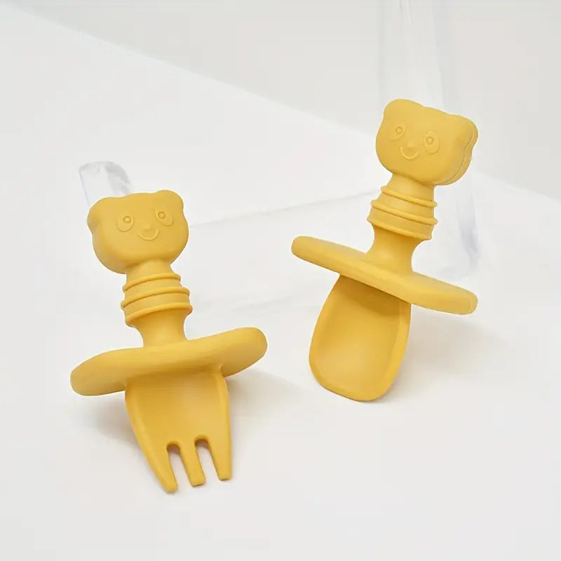 Couverts en silicone - Petit panda