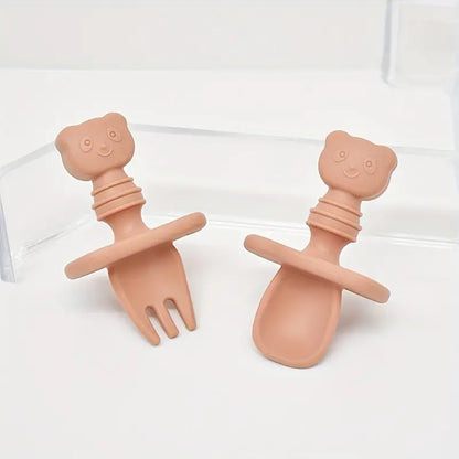 Couverts en silicone - Petit panda