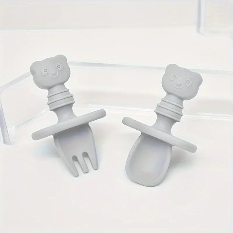 Couverts en silicone - Petit panda