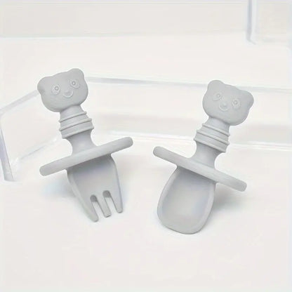 Couverts en silicone - Petit panda