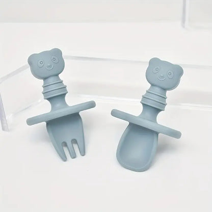 Couverts en silicone - Petit panda