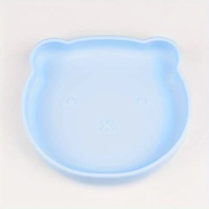 Assiette d'apprentissage en silicone - Petit ourson