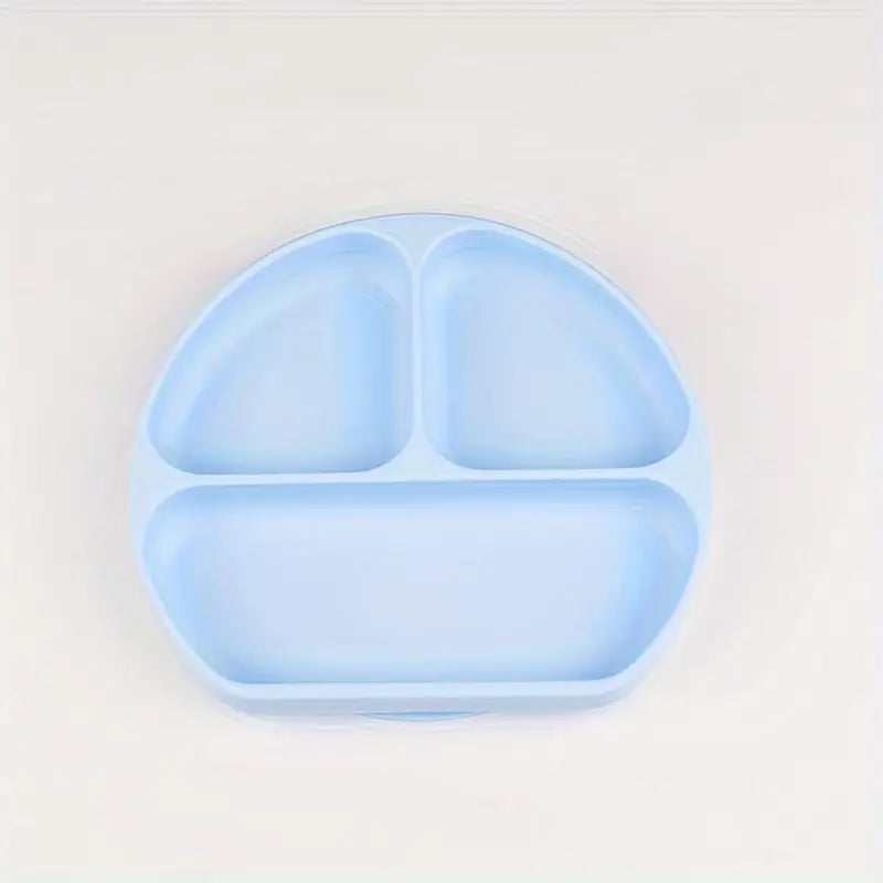 Assiette d'apprentissage en silicone - 3 compartiments