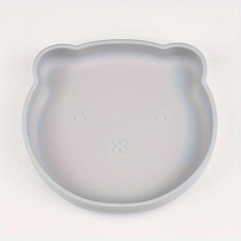 Assiette d'apprentissage en silicone - Petit ourson
