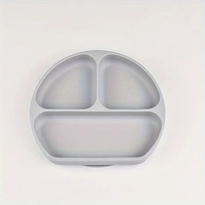 Assiette d'apprentissage en silicone - 3 compartiments