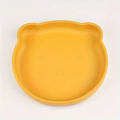 Assiette d'apprentissage en silicone - Petit ourson