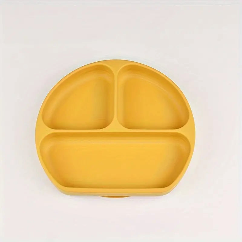 Assiette d'apprentissage en silicone - 3 compartiments