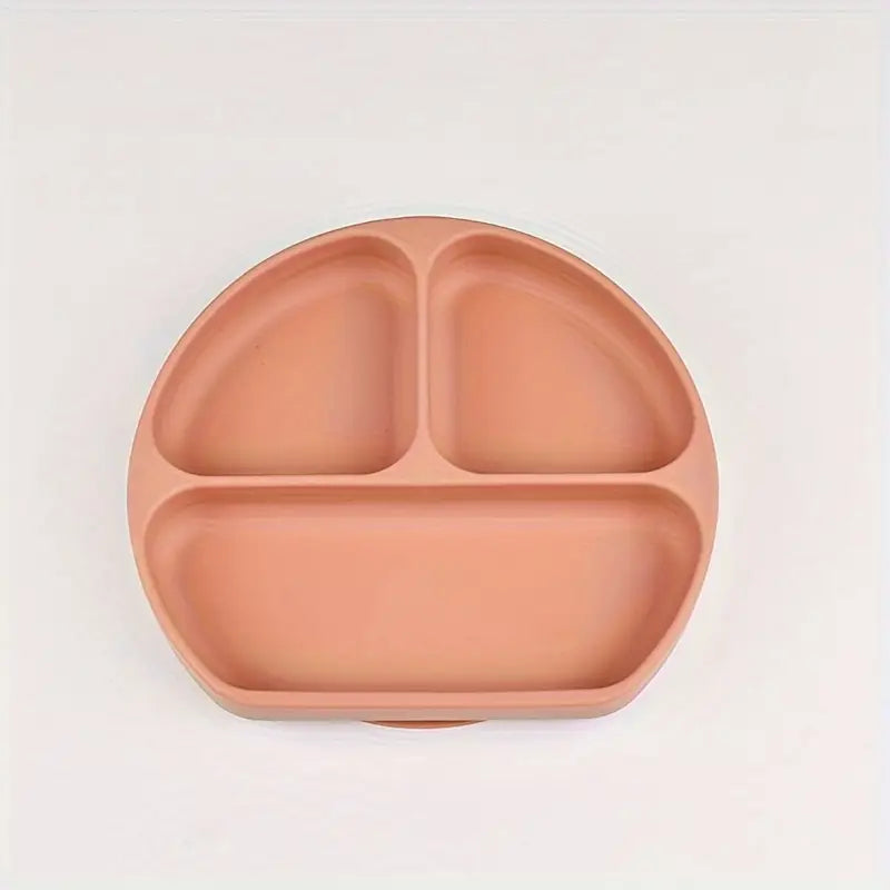 Assiette d'apprentissage en silicone - 3 compartiments