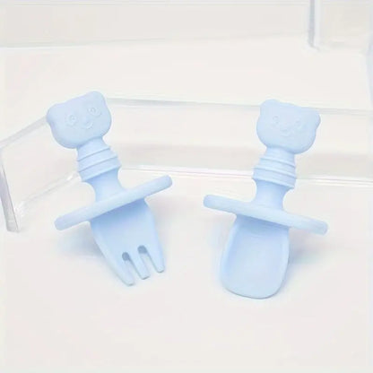 Couverts en silicone - Petit panda