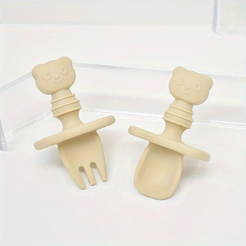 Couverts en silicone - Petit panda