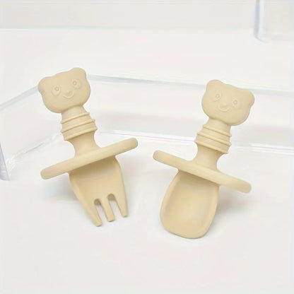 Couverts en silicone - Petit panda