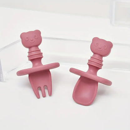 Couverts en silicone - Petit panda