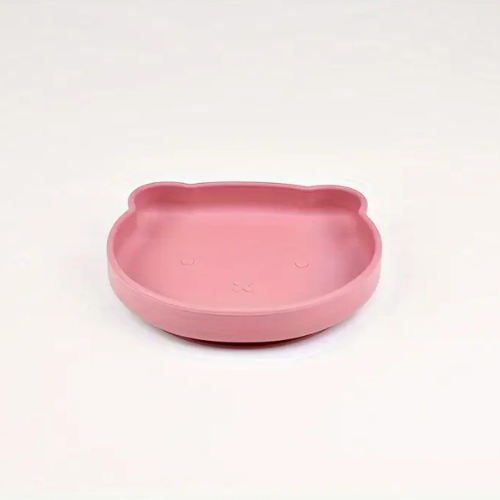 Assiette d'apprentissage en silicone - Petit ourson